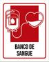 Imagem de Placa Sinalização Hospitalar Banco De Sangue 36X46