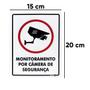 Imagem de Placa Sinalização Monitoramento Por Camera 15x20cm