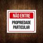 Imagem de Placa Sinalização Não Entre Propriedade Particular 18X23