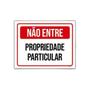 Imagem de Placa Sinalização Não Entre Propriedade Particular 36X46