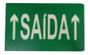 Imagem de Placa Sinalização New Slim Br-vd Saida Seta Cima Intelbras