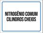 Imagem de Placa Sinalização - Nitrogênio Comum Cilindros Cheios 36X46