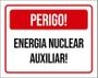 Imagem de Placa Sinalização - Perigo Energia Nuclear Auxiliar 36X46