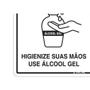 Imagem de Placa Sinalizacao Poliestireno 15X20 ''Use Alcool Em Gel''  Cov02