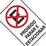 Imagem de Placa Sinalizacao Poliestireno 20X30 ''Proibido Parar/Estacionar''  250Ce