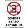Imagem de Placa Sinalizacao Poliestireno 20X30 ''Proibido Parar/Estacionar''  250Ce