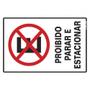 Imagem de Placa Sinalizacao Poliestireno 20X30 ”Proibido Parar/Estacionar” 250Ce