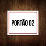 Imagem de Placa Sinalização - Portão 02 Entrada 27X35