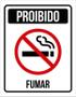 Imagem de Placa Sinalização Proibido Fumar 27X35