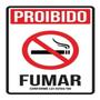 Imagem de Placa Sinalização Proibido Fumar Neste Local Kit com 3 un