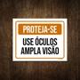 Imagem de Placa Sinalização - Proteja-Se Use Óculos Amplia Visão 27X35