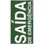 Imagem de Placa Sinalizacao Pvc 15X30 ''Saida Emergencia'' Fluorescente  315Am