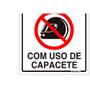 Imagem de Placa Sinalizacao Pvc 20X30 ''Proibido Uso De Capacete'' 250Sp