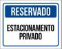 Imagem de Placa Sinalização - Reservado Estacionamento Privado 18x23