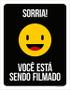 Imagem de Placa Sinalização Sorria Você Está Sendo Filmado 27X35