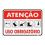 Imagem de Placa Sinalizadora 200x 300mm EPI USO OBRIGATÓRIO PS487 ENCARTALE