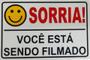 Imagem de Placa Sorria Você Está Sendo Filmado Tam 15x10