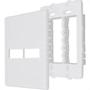 Imagem de Placa Steck Linha Stella Branca 4X4 - 1 Modulo + 1 Modulo Horizontal Com Suporte 9772