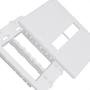 Imagem de Placa Steck Linha Stella Branca 4X4 - 1 Modulo + 1 Modulo Horizontal Com Suporte 9772