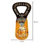 Imagem de Placa Temática de Cerveja Cheers com Abridor de Garrafa 12x25cm MDF - Wp Connect