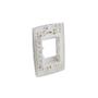 Imagem de Placa Tomada com Suporte 4X2 para 2 Módulos Branco Rubi - Force Line