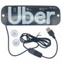 Imagem de Placa Uber Para Carro Led Letreiro Motorista De Aplicativo - USB VENTOSA - IMPLED