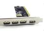 Imagem de Placa Usb 2.0 Pci 4 + 1 480Mbps Para Computador De Mesa