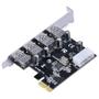 Imagem de Placa Usb Com 4 Usb 3.0 Pci Express Pci-E X1 - Pu30-4