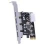 Imagem de Placa Usb Com 4 Usb 3.0 Pci Express Pci-E X1 - Pu30-4