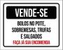 Imagem de Placa Vende-Se Bolos Pote Sobremesas Trufas 36X46