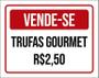 Imagem de Placa Vermelha - Vende-Se Trufas Gourmet 27X35