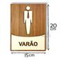 Imagem de Placas banheiro igreja WC varão varoa decorativas em mdf 3mm