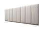 Imagem de Placas Cabeceira Modulada Adesiva Queen Estofada Suede Off White - 160cm x 60cm Kit 8 Placas 