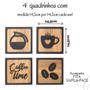 Imagem de Placas Cantinho do Café Moderno em Mdf 3d Com Frase