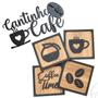 Imagem de Placas Cantinho do Café Moderno em Mdf 3d Com Frase