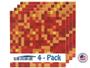 Imagem de Placas de Base 12x12 Vermelhas SlabDreamLab - Pacote com 4 Unidades
