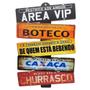 Imagem de Placas De Carros 5 Frases Decorativas Parede Área Vip Boteco