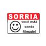 Imagem de Placas de sinalização sorria você está sendo filmado pvc