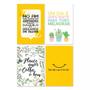 Imagem de Placas Decorativas Frases Vida Feliz 30x40cm Kit 4un