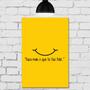 Imagem de Placas Decorativas Frases Vida Feliz 30x40cm Kit 4un