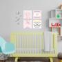 Imagem de Placas Decorativas Infantil  Bebê Menina e Menino Kit 4