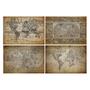 Imagem de Placas Decorativas Vintage Mapas Antigos 30x40cm Kit 4un