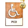 Imagem de Placas Sanitários Banheiros Acessíveis Adaptados Wc P/ Pcd's Em Mdf