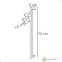Imagem de Plafon Arandela Linear Alumínio 2XMR16 / 1XT8 Bivolt  16380/70PT