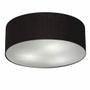 Imagem de Plafon Cilíndrico Md-3019 Cúpula em Tecido 80x15cm Preto - Bivolt