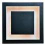 Imagem de Plafon De Luz Indireta Embutir 40x40 Preto Com Branco