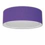Imagem de Plafon Duplo Cilíndrico Md-3038 Cúpula em Tecido 80x30cm Roxo - Bivolt