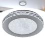 Imagem de Plafon Led 12W Luminária Redonda 28cm De Sobrepor Em Acrilico Brilhante Branco Frio 6000K 110V 220V P/ Sala Estar Cozinha Quarto Corredor