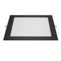 Imagem de Plafon Led Embutir Qua Preto 3000k Branco Quente 18w 22x22