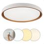 Imagem de Plafon LED Montana 24W 3000K Branco Dourado Hevvy